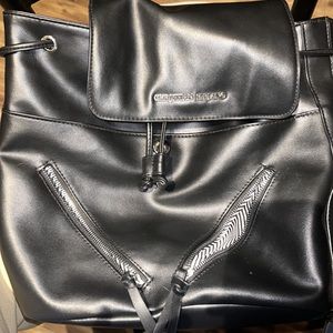 Faux Leather Backpack